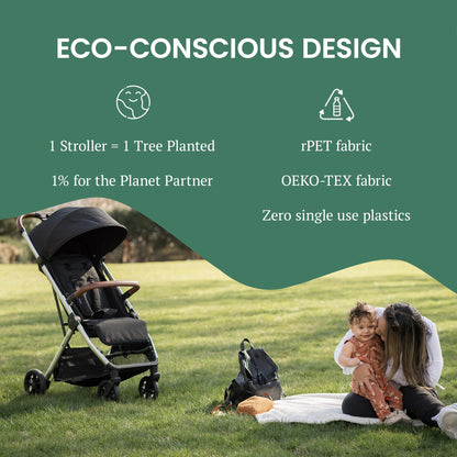 Bombi Bēbee V2 Lightweight Baby Stroller One Hand Fold