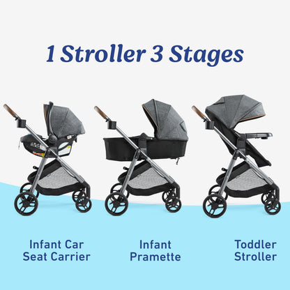 Graco Modes Element Travel System Canter 3In1 Stroller For Infant To Toddler With Car Seat Carrier