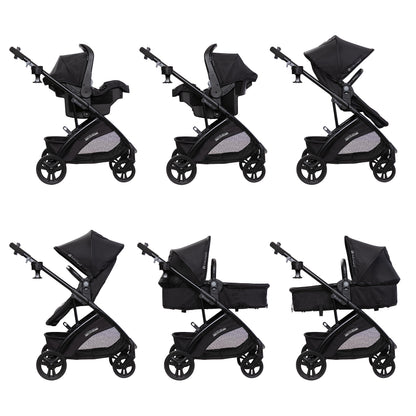Passport Switch 6-In-1 Modular Stroller Travel System Lightweight Travel Solution for Parents on the Go