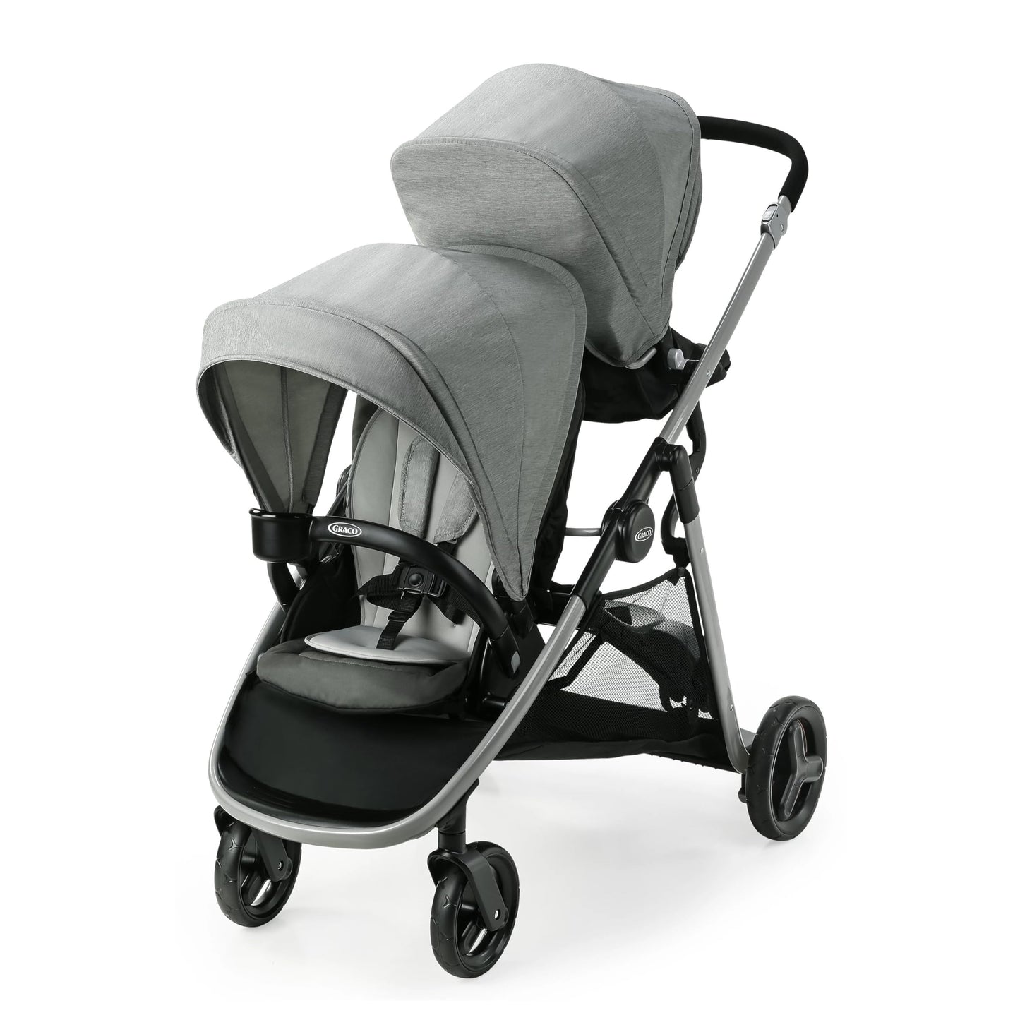 Graco Ready2Grow 2 Point 0 Double Stroller Folds Like a Single for Easy Transport