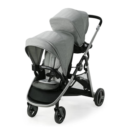 Graco Ready2Grow 2 Point 0 Double Stroller Folds Like a Single for Easy Transport