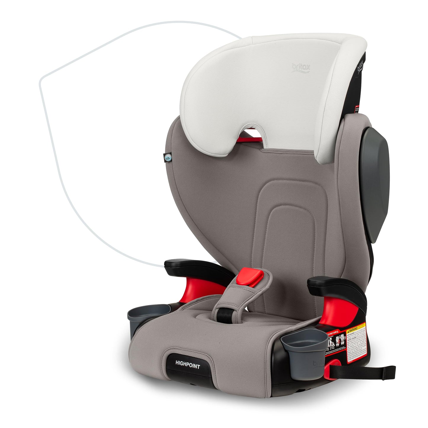 Britax Skyline Belt Positioning Booster Car Seat 2 Stage Design For Growing Kids Dusk Color