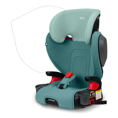 Britax Skyline Belt Positioning Booster Car Seat 2 Stage Design For Growing Kids Dusk Color