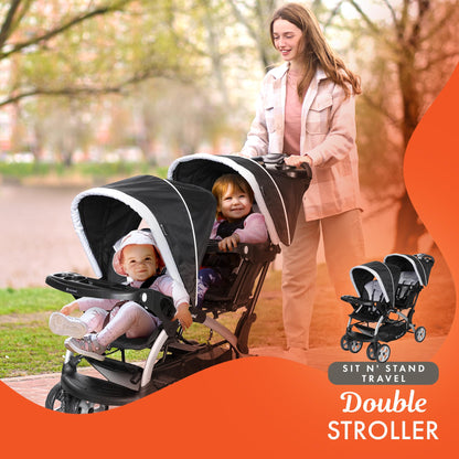 Baby Trend Double Stroller Car Seat Travel System Stormy