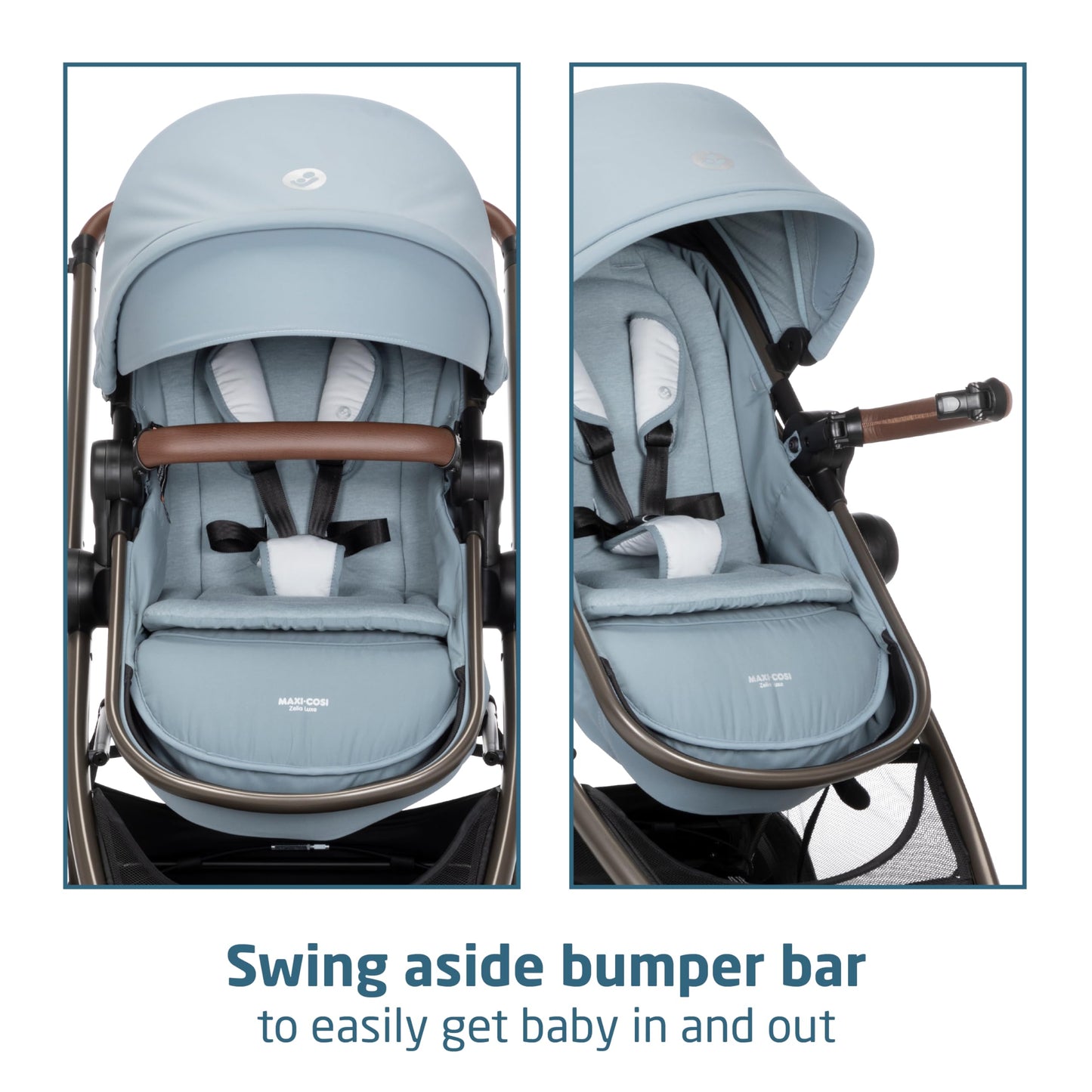 Maxi-Cosi Zelia Luxe 5 In 1 Modular Travel System With Mico Luxe Infant Car Seat