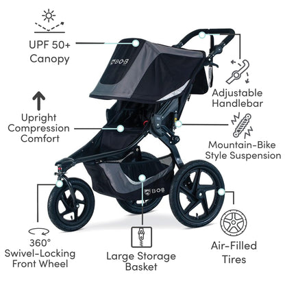 Bob Gear Revolution Flex 3.0 Duallie Jogging Stroller with Suspension