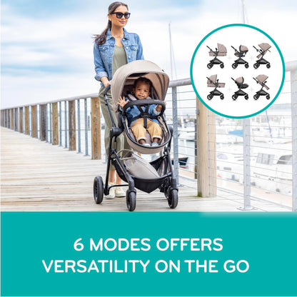 Evenflo Pivot Modular Travel System With LiteMax Infant Car Seat