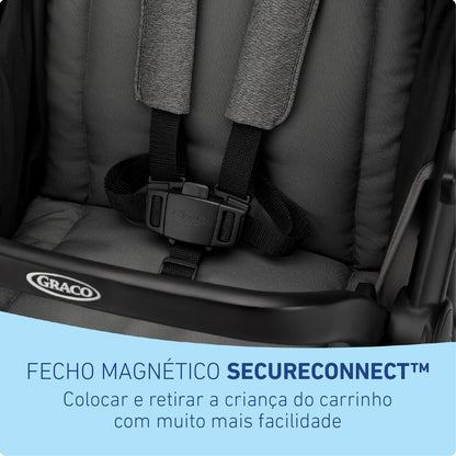 Graco Outpace LX All-Terrain 3-Wheel Stroller Travel System Ready One-Hand Fold In-Seat Suspension