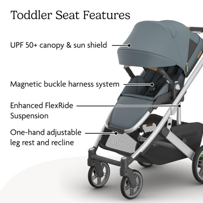 UPPAbaby Cruz V3 Stroller Car Seat Compatible Effortless Day To Day Maneuverability