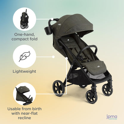 Joie Nutmeg Compact Stroller Lightweight One Hand Fold