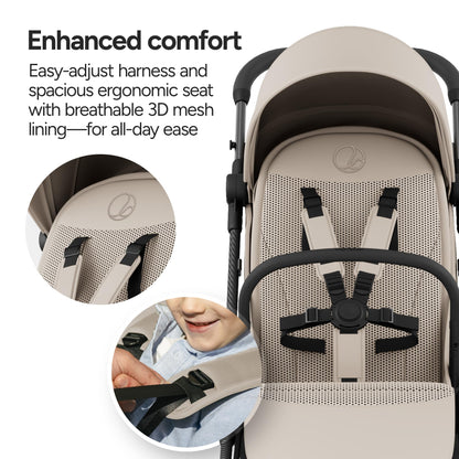 Mompush Nexis Carbon Travel Stroller Ultra Lightweight 11.5 Lb