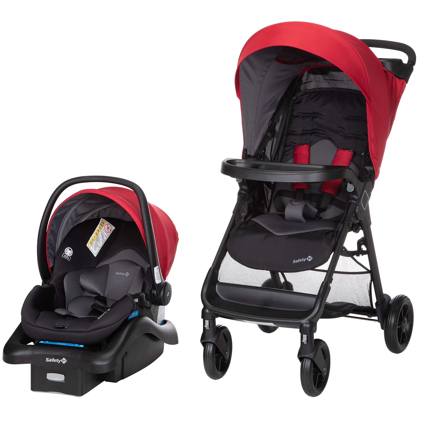 Safety 1st Smooth Ride Travel System Stroller With OnBoard FLX Infant Car Seat Easy Install And Large Canopy