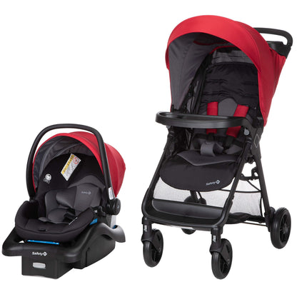 Safety 1st Smooth Ride Travel System Stroller With OnBoard FLX Infant Car Seat Easy Install And Large Canopy