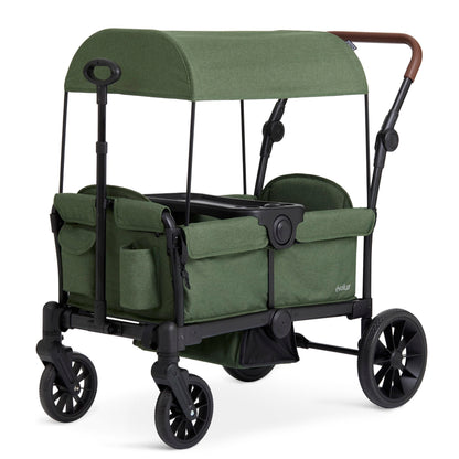 Evolur Trailblazer Wagon Double Stroller All Terrain Wheels For Smooth Outdoor Rides