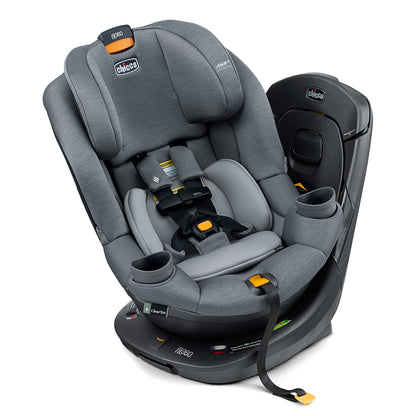 Chicco Fit360 ClearTex Rotating Convertible Car Seat With 360 Degree Rotation And Lever Lock System Obsidian Black