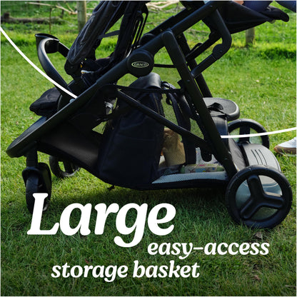 Graco Ready2Grow 2 Point 0 Double Stroller Folds Like a Single for Easy Transport