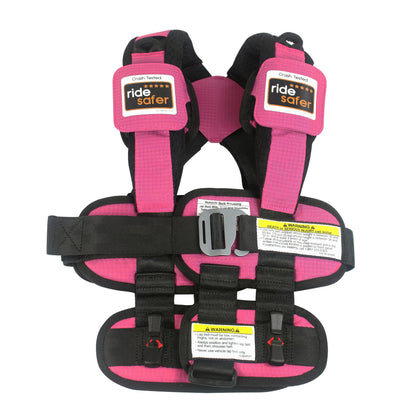 RideSafer Portable Car Seat Small Black Lightweight For Travel And Everyday Child Safety