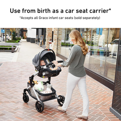 Graco Modes Nest Travel System With Slide2Me Height Adjustable Seat