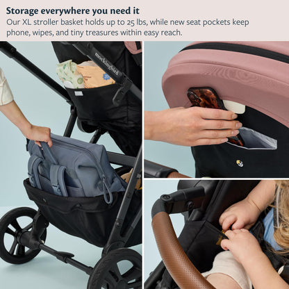 Mockingbird Single-To-Double Stroller 3.0 Travel System Compatible