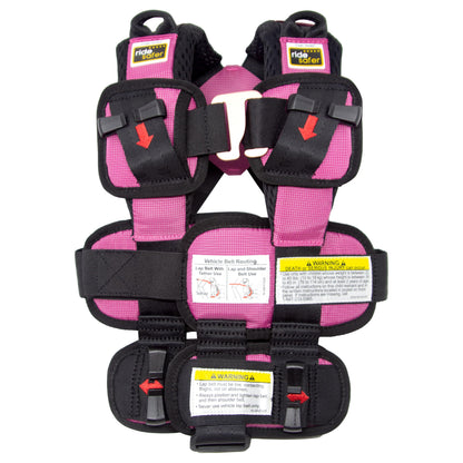 RideSafer Portable Car Seat Small Black Lightweight For Travel And Everyday Child Safety