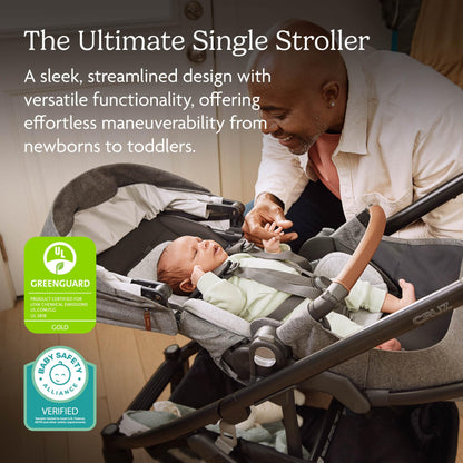 UPPAbaby Cruz V3 Stroller Car Seat Compatible Effortless Day To Day Maneuverability