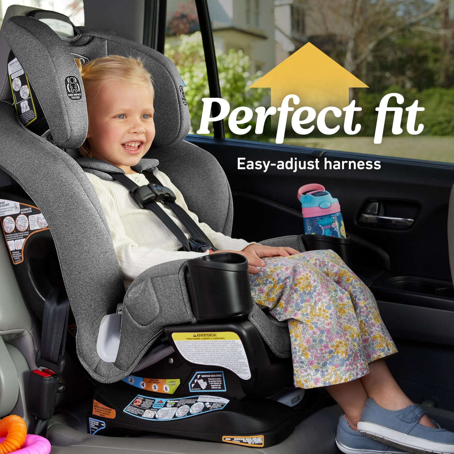 Graco Extend2Fit Convertible Car Seat With 4 Position Extension Panel For Extra Legroom