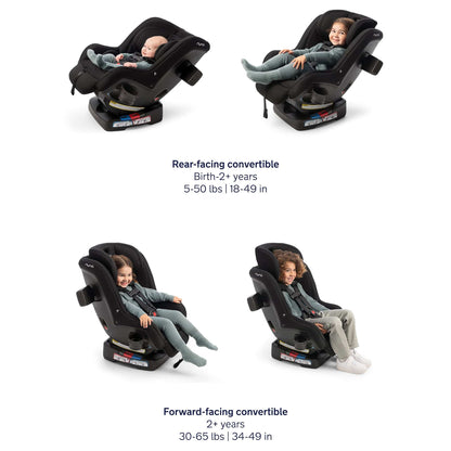 Nuna RAVA Next Convertible Car Seat - Smooth Parent-Friendly Comfort for Every Mile