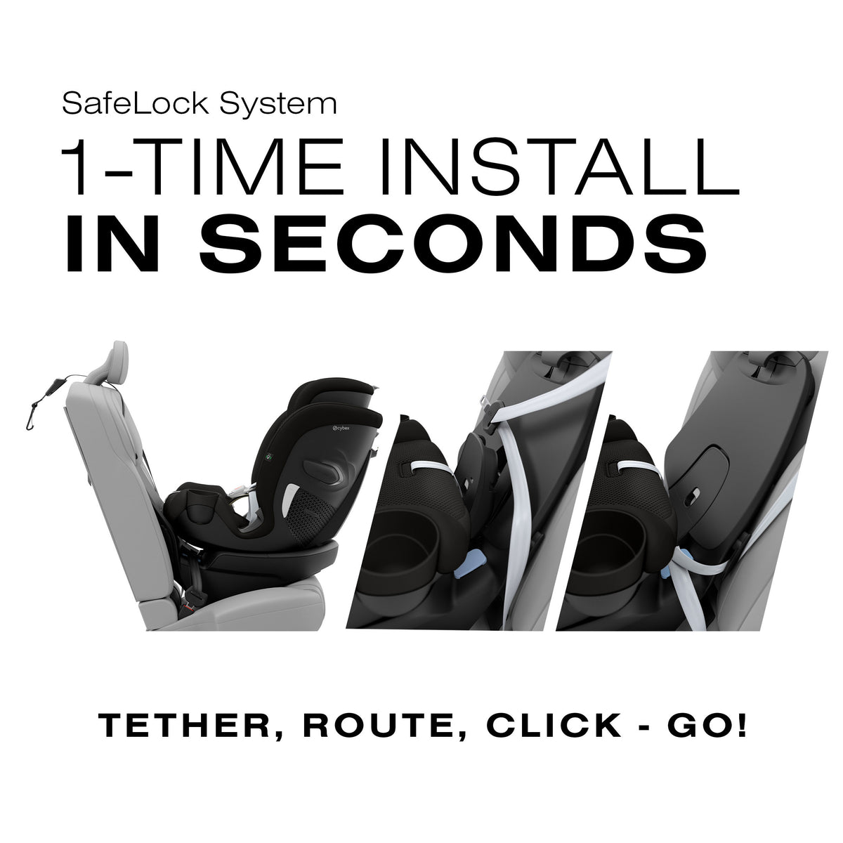 Cybex Callisto G 360 All-In-One Convertible Car Seat - SafetyAssure Protection With SensorSafe Tech