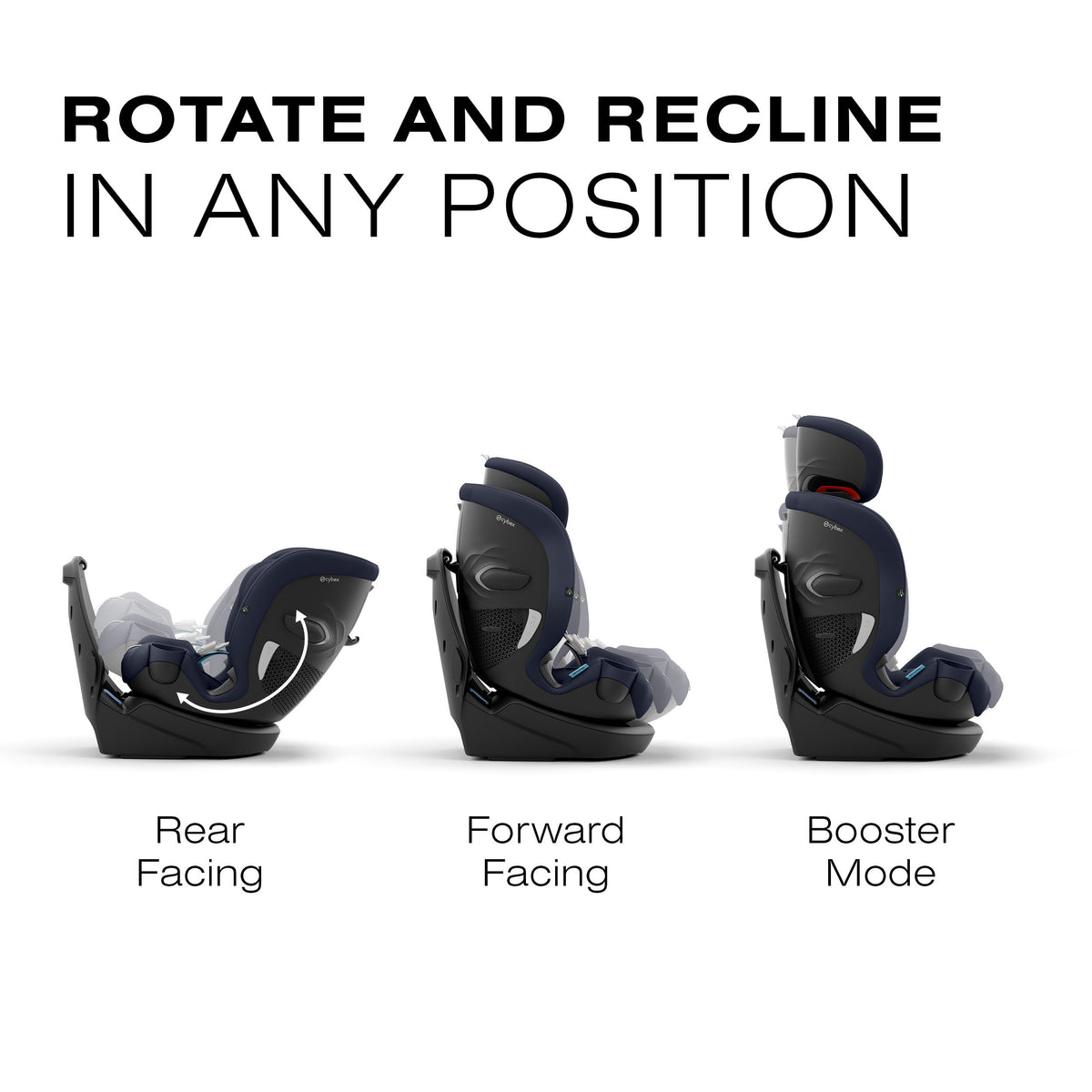 Cybex Callisto G 360 All-In-One Convertible Car Seat - SafetyAssure Protection With SensorSafe Tech