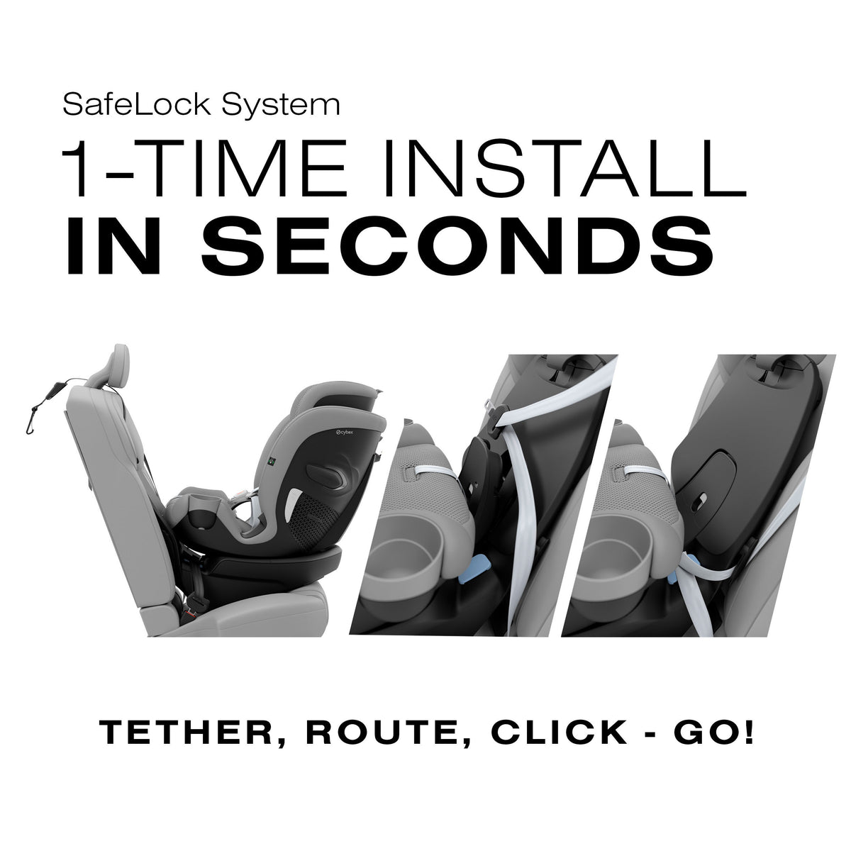 Cybex Callisto G 360 All-In-One Convertible Car Seat - SafetyAssure Protection With SensorSafe Tech