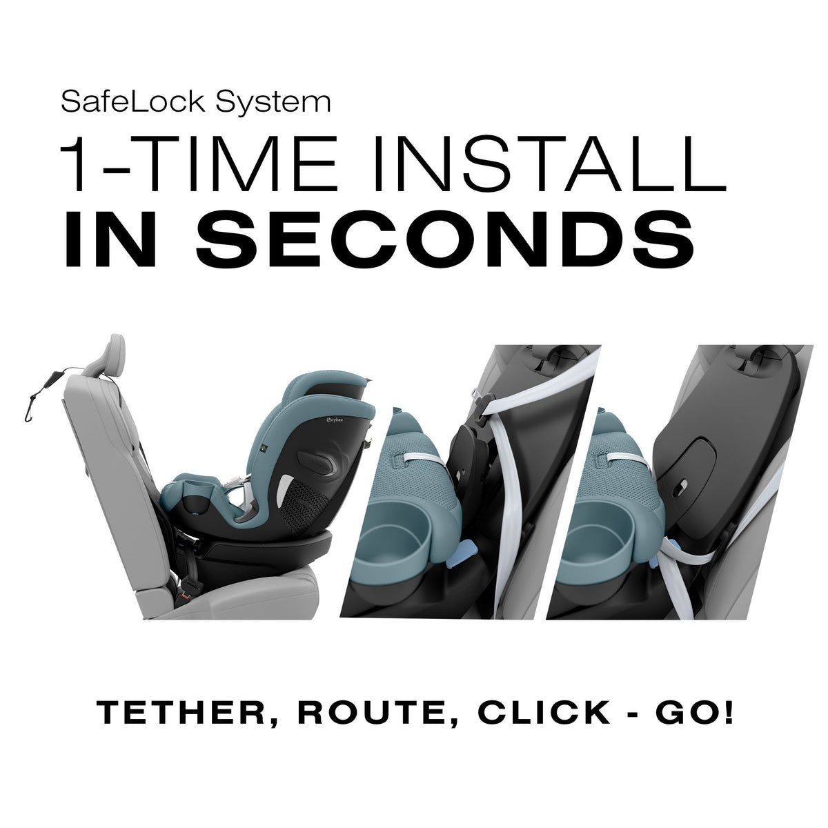 Cybex Callisto G 360 All-In-One Convertible Car Seat - SafetyAssure Protection With SensorSafe Tech