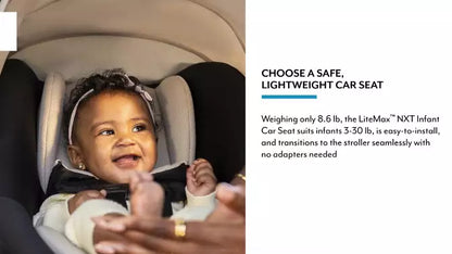 Evenflo Pivot Travel System With LiteMax NXT Infant Car Seat - 6 Modes And Upgraded Wheels For A Smooth Ride