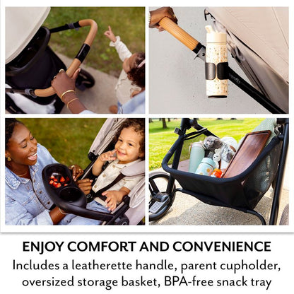 Evenflo Pivot Travel System With LiteMax NXT Infant Car Seat - 6 Modes And Upgraded Wheels For A Smooth Ride