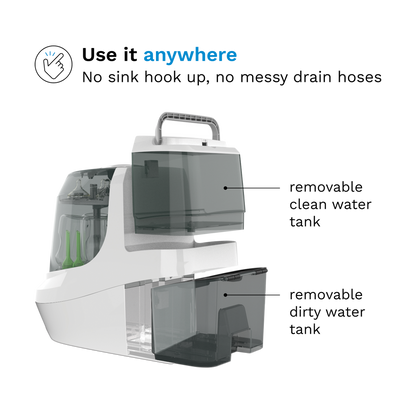 Baby Brezza Bottle Washer Pro - Automatic Cleaning Sterilizing And Drying With 20 High Pressure Jets