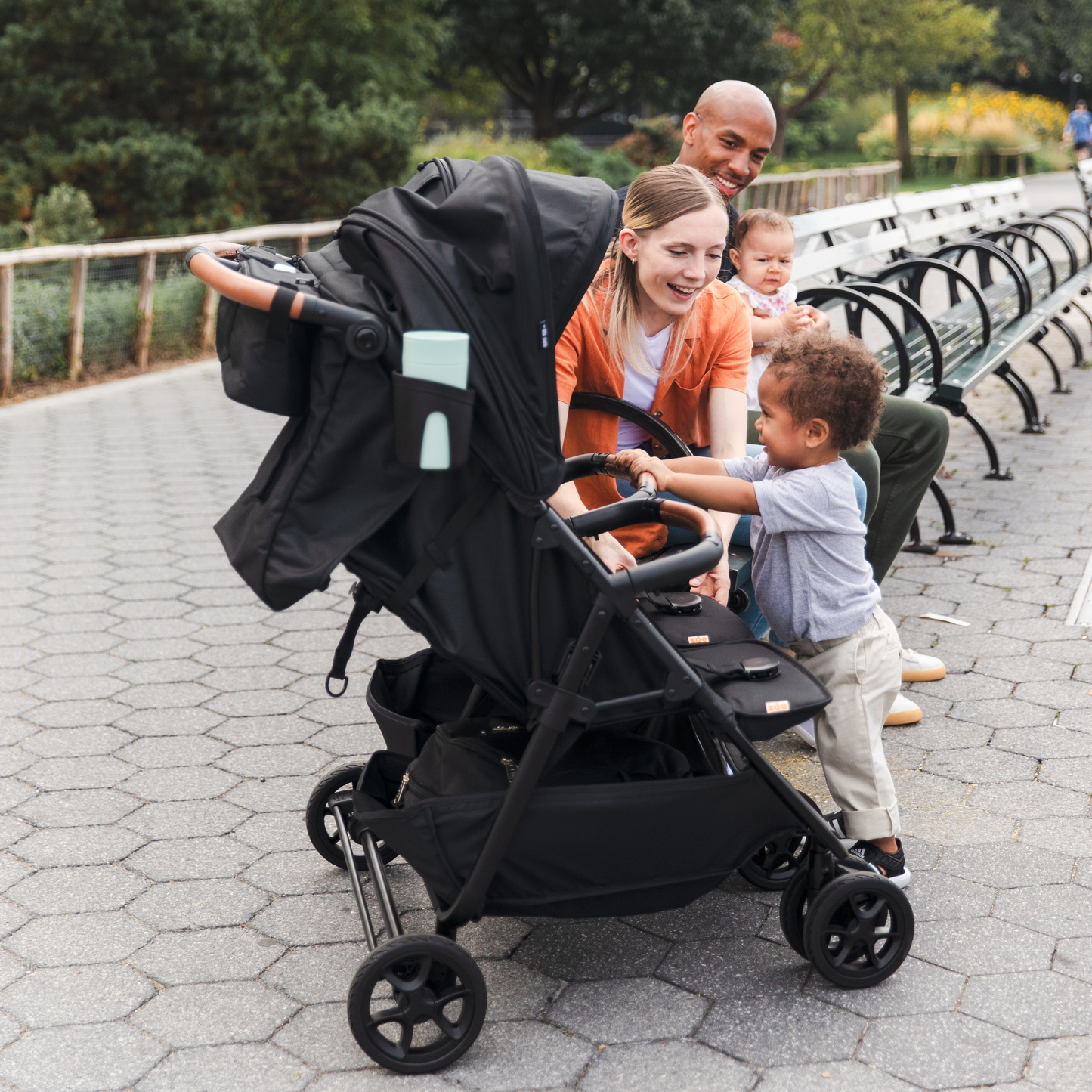 Zoe Twin V2 Double Stroller - Ultra Compact Lightweight Design That Fits Through Standard Doorways