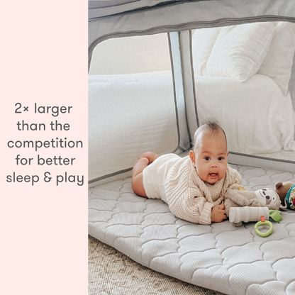 Newton Baby Deluxe Travel Crib And Play Yard - Breathable, Washable, Extra Large Surface For Sleep And Play