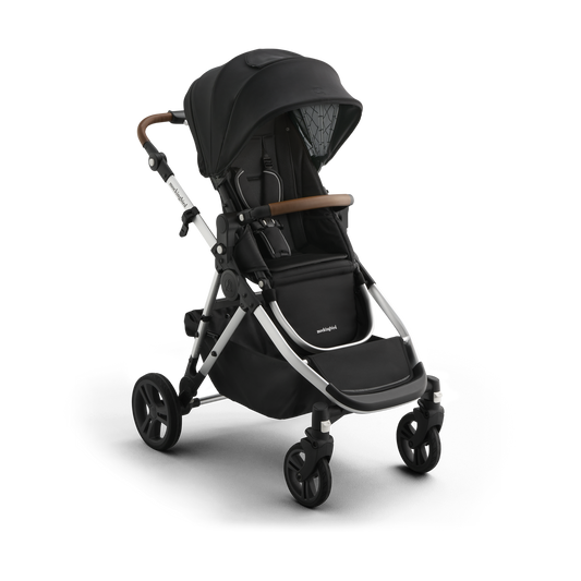 Mockingbird Single-to-Double Stroller 3 Point 0 - Birth to Toddler With Lie-Flat Bassinet and Forty Car Seat Adapters