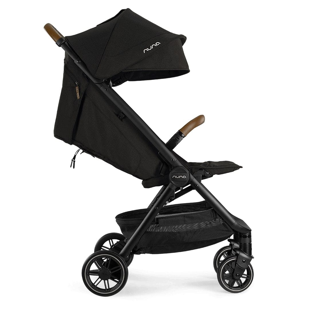 Nuna TRVL Self-Folding Compact Stroller - One-Hand Fold For Ultra-Compact Free-Standing Convenience