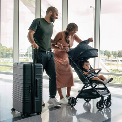 Nuna TRVL Self-Folding Compact Stroller - One-Hand Fold For Ultra-Compact Free-Standing Convenience