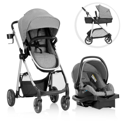 Evenflo Omni Plus Travel System With LiteMax Sport Rear-Facing Infant Car Seat - Modular Convenience For Families